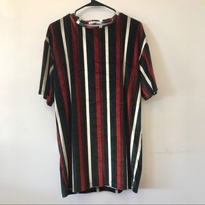 Velvet striped T-shirt